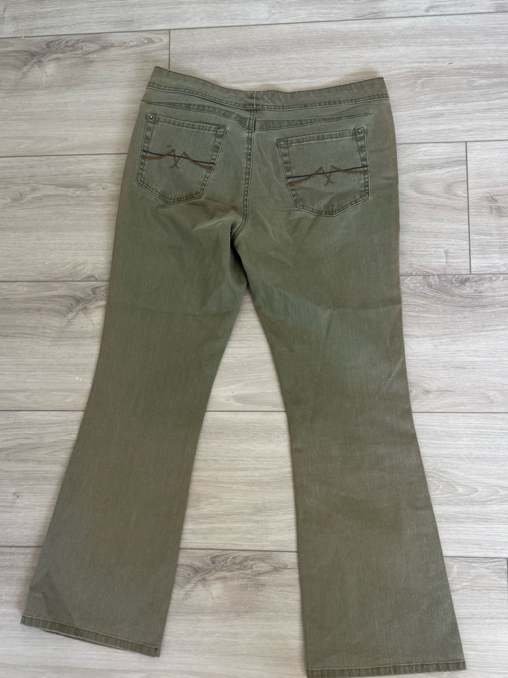 jeanstar Olive Green Denim Bootcut Jeans